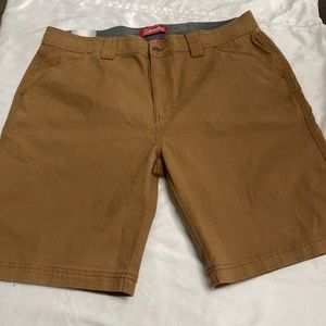 New Coleman Utility stretch Shorts Sz 38 tan/toffee Tear Resistant Mens.